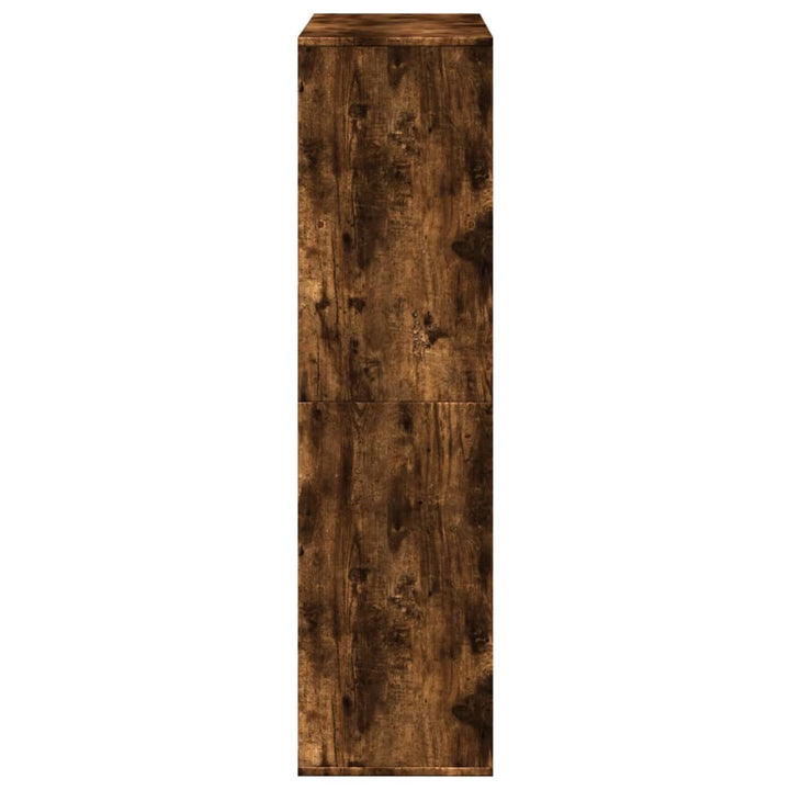 bogreol 100x33x125,5 cm konstrueret træ røget egetræsfarve