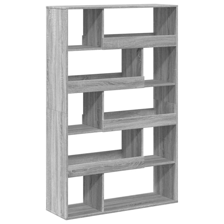 bogreol 100x33x156,5 cm konstrueret træ grå sonoma-eg