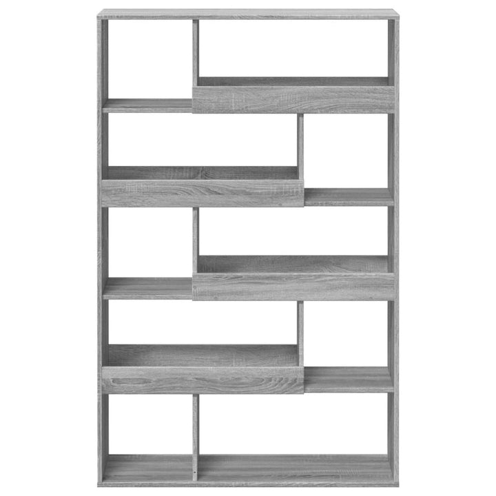 bogreol 100x33x156,5 cm konstrueret træ grå sonoma-eg