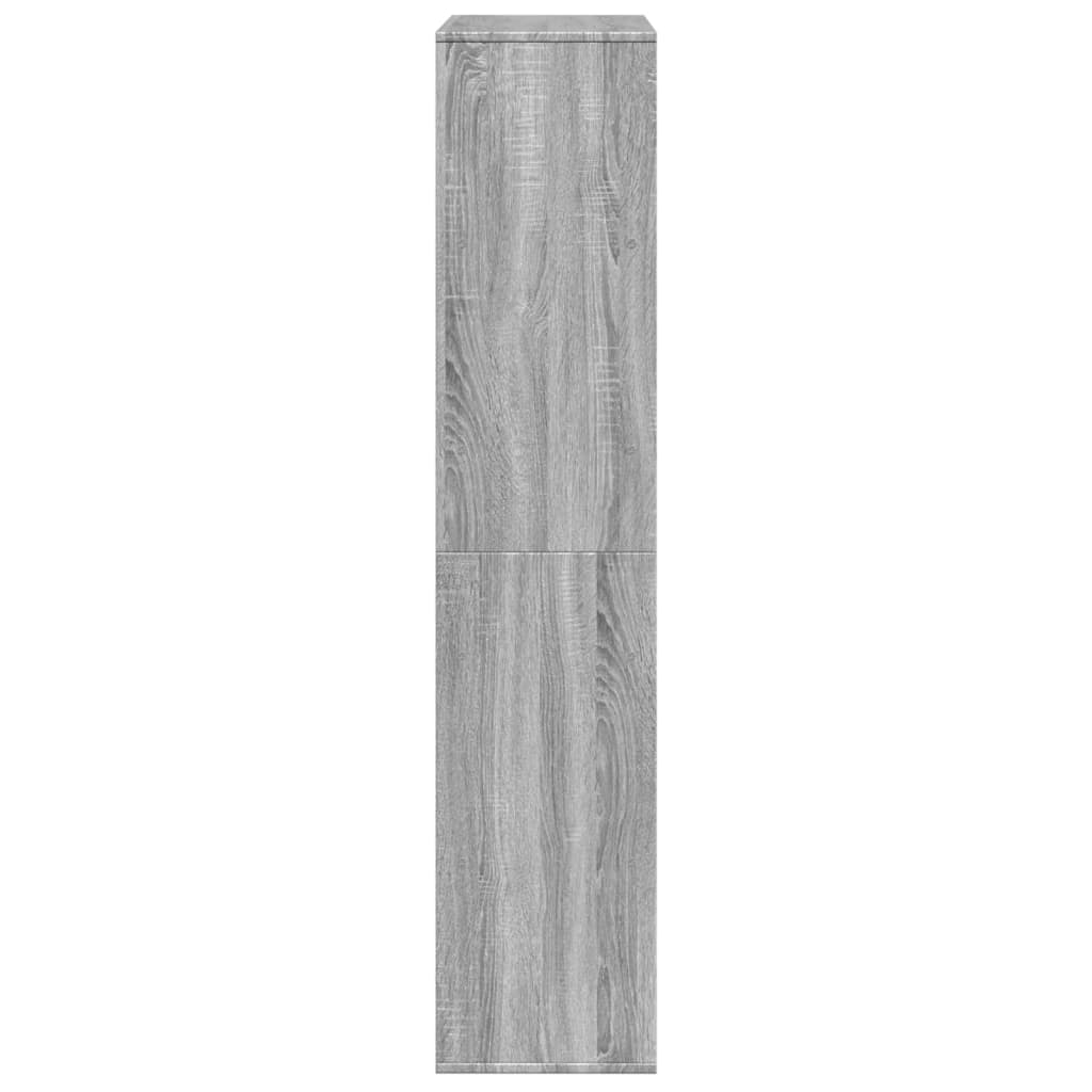 bogreol 100x33x156,5 cm konstrueret træ grå sonoma-eg
