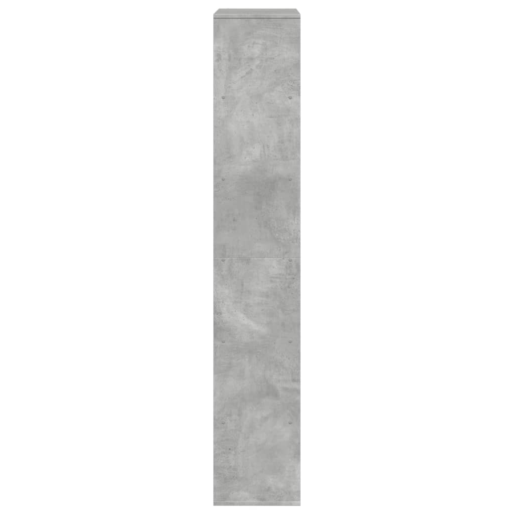 bogreol 100x33x187,5 cm konstrueret træ betongrå