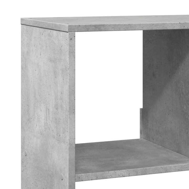 bogreol 100x33x187,5 cm konstrueret træ betongrå