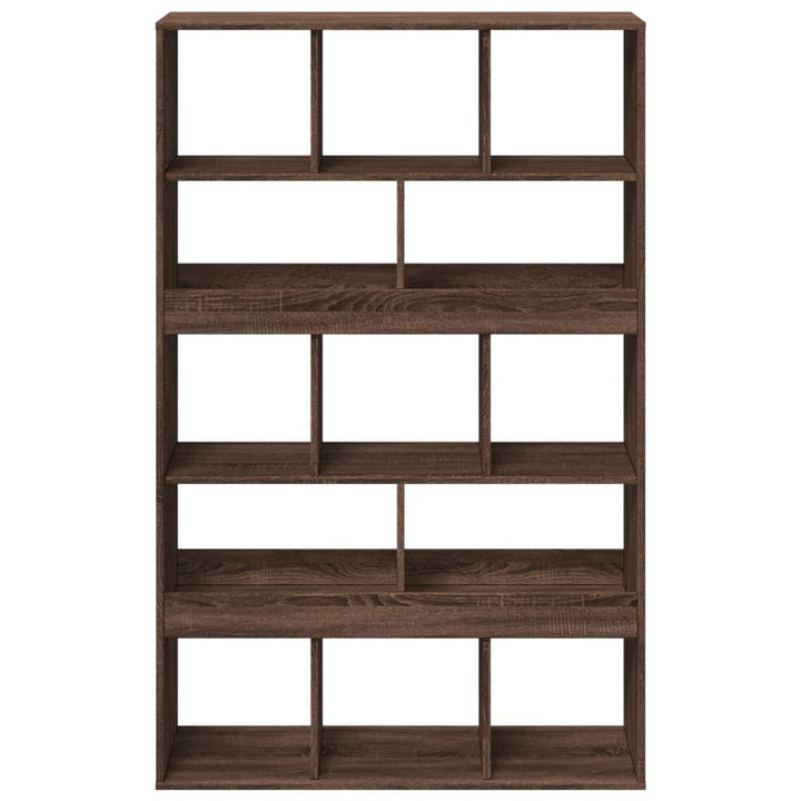 bogreol 100x33x156,5 cm konstrueret træ brun egetræsfarve