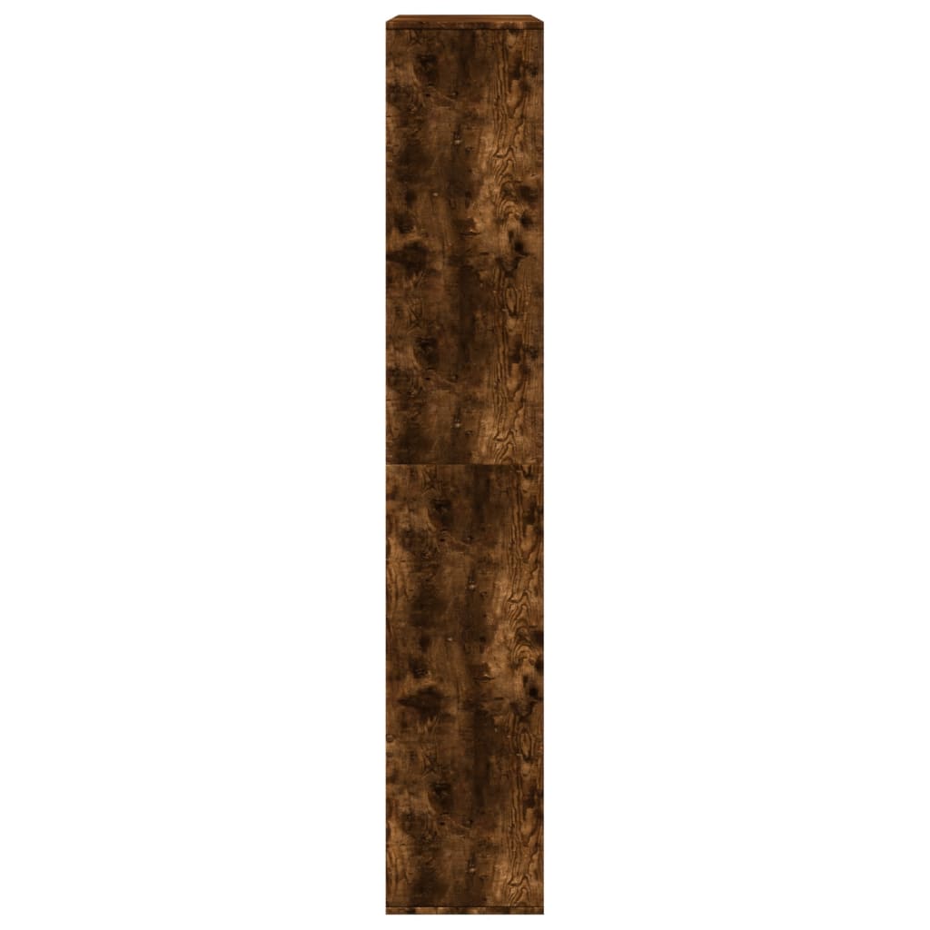 bogreol 100x33x187,5 cm konstrueret træ røget egetræsfarve