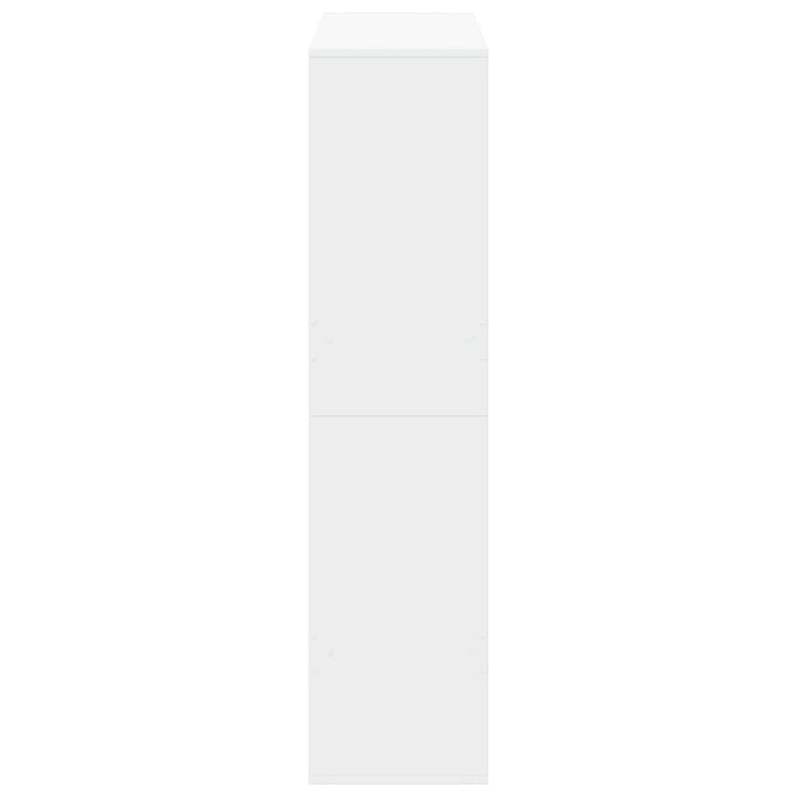 bogreol 100x33x135 cm konstrueret træ hvid
