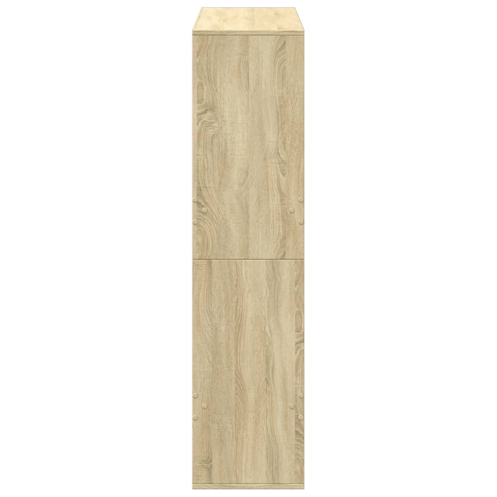 bogreol 100x33x135 cm konstrueret træ sonoma-eg