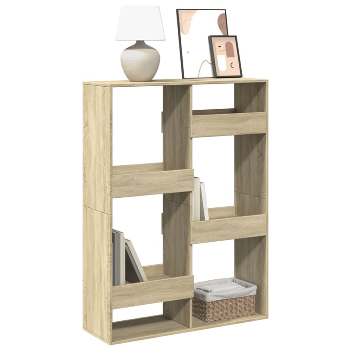 bogreol 100x33x135 cm konstrueret træ sonoma-eg