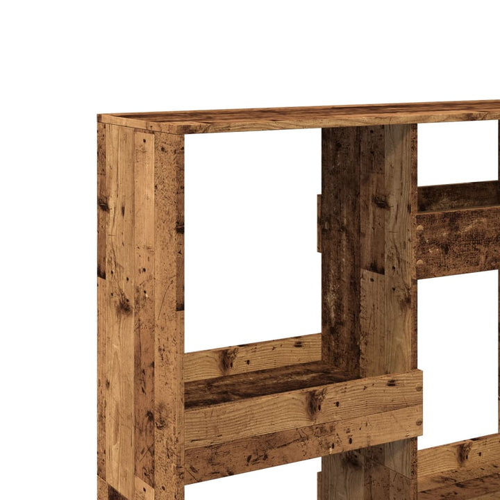 bogreol 100x33x135 cm konstrueret træ antikt træ