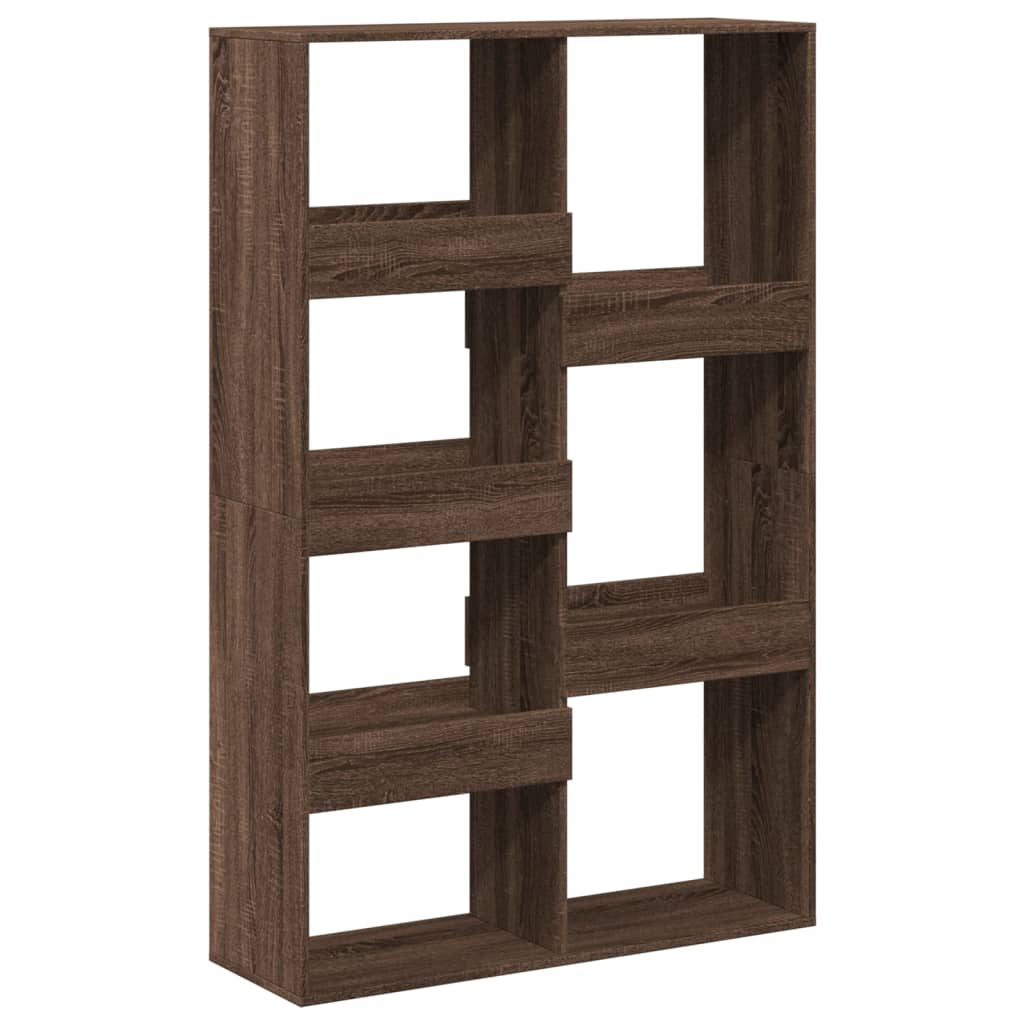 bogreol 100x33x155,5 cm konstrueret træ brun egetræsfarve