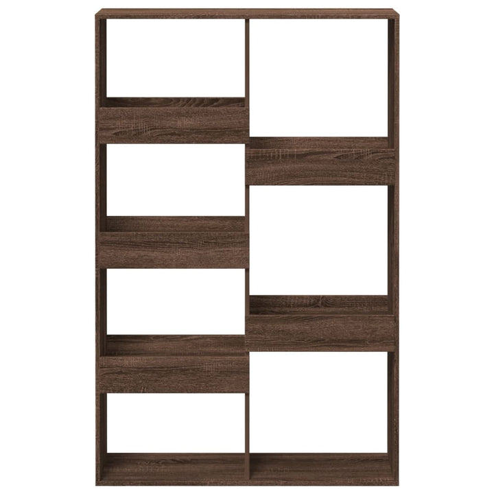 bogreol 100x33x155,5 cm konstrueret træ brun egetræsfarve