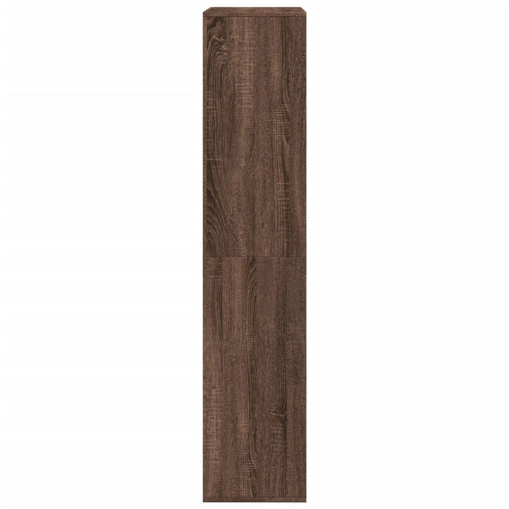 bogreol 100x33x155,5 cm konstrueret træ brun egetræsfarve