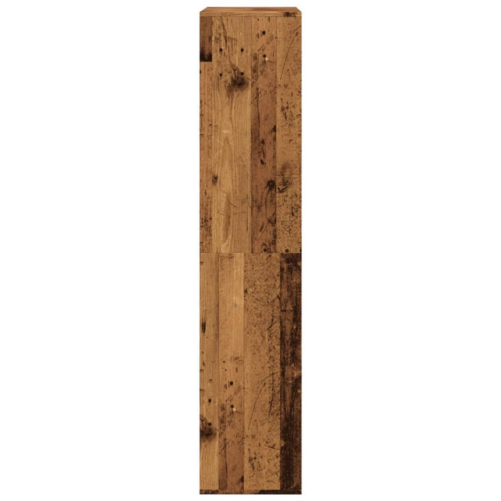 bogreol 100x33x155,5 cm konstrueret træ antikt træ