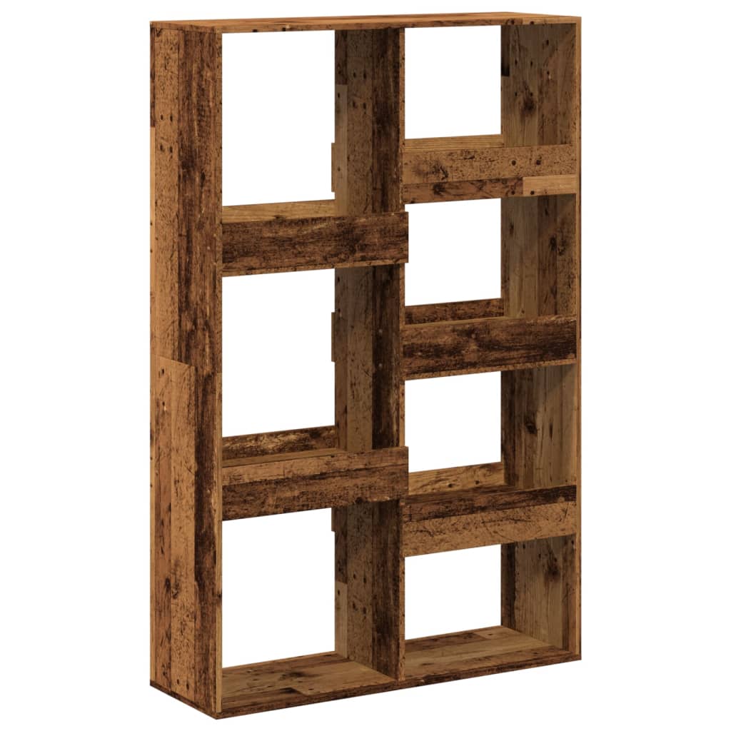 bogreol 100x33x155,5 cm konstrueret træ antikt træ