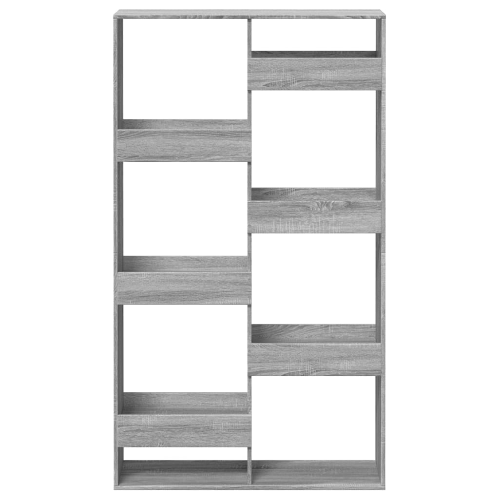 bogreol 100x33x175 cm konstrueret træ grå sonoma-eg
