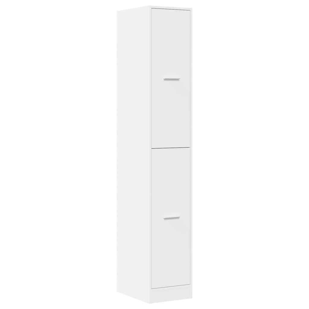 apotekerskab hvid 30x41x174,5 cm konstrueret træ
