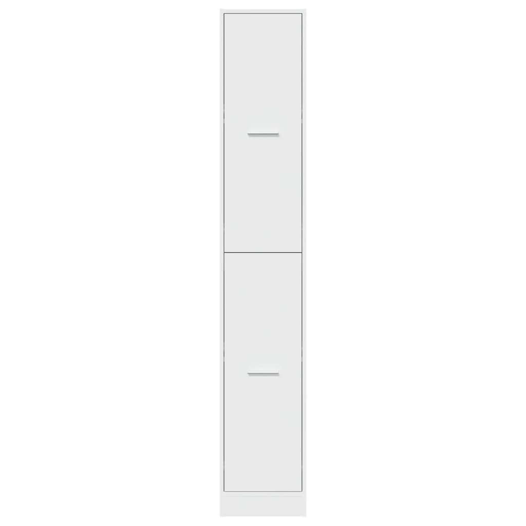 apotekerskab hvid 30x41x174,5 cm konstrueret træ