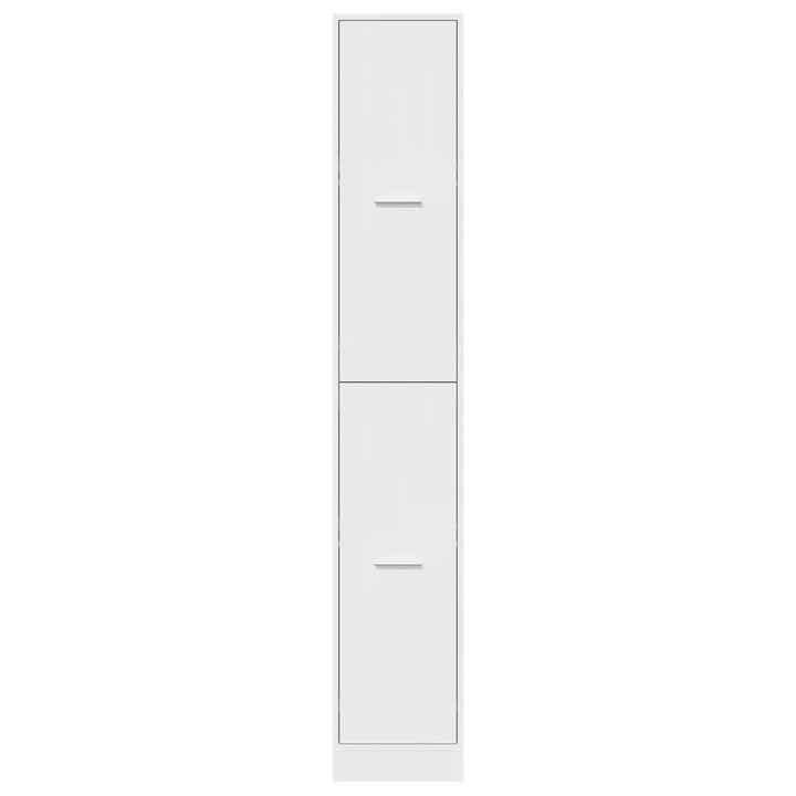apotekerskab hvid 30x41x174,5 cm konstrueret træ
