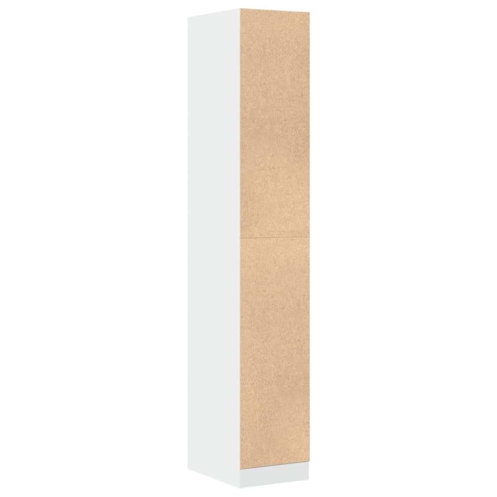 apotekerskab hvid 30x41x174,5 cm konstrueret træ