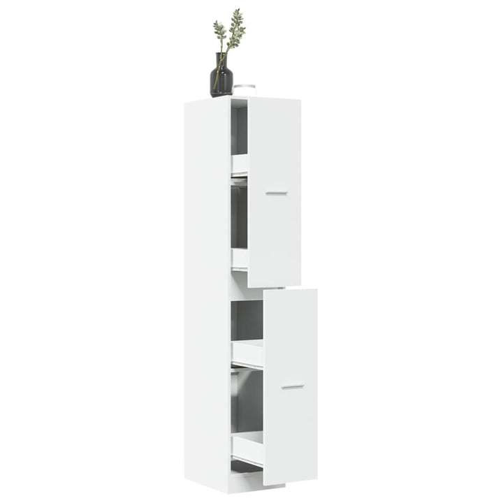 apotekerskab hvid 30x41x174,5 cm konstrueret træ
