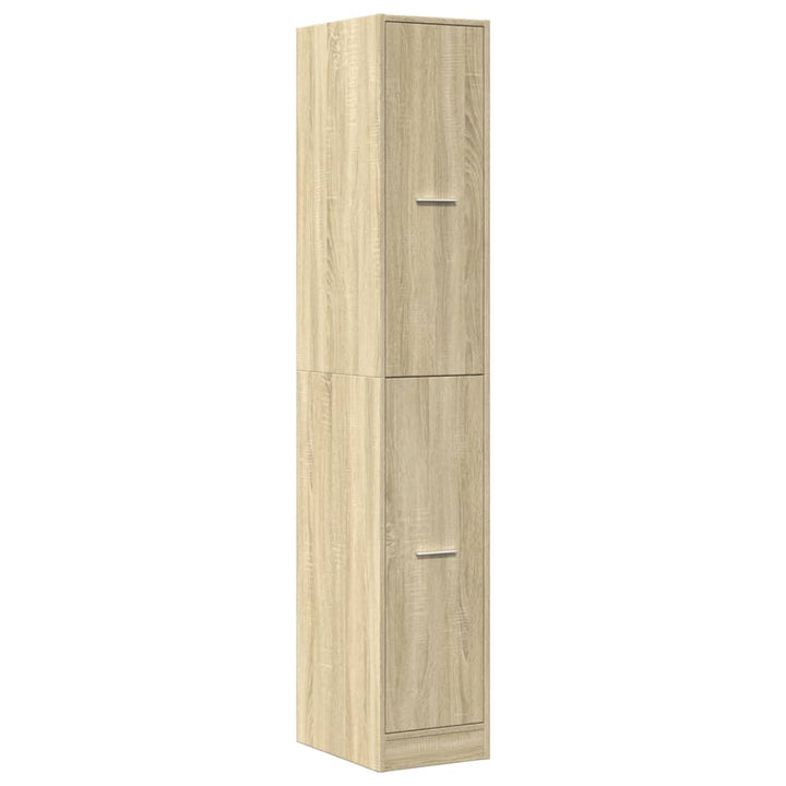 apotekerskab 30x41x174,5 cm konstrueret træ sonoma-eg