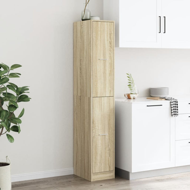 apotekerskab 30x41x174,5 cm konstrueret træ sonoma-eg