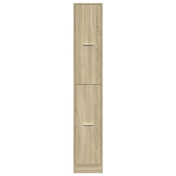 apotekerskab 30x41x174,5 cm konstrueret træ sonoma-eg