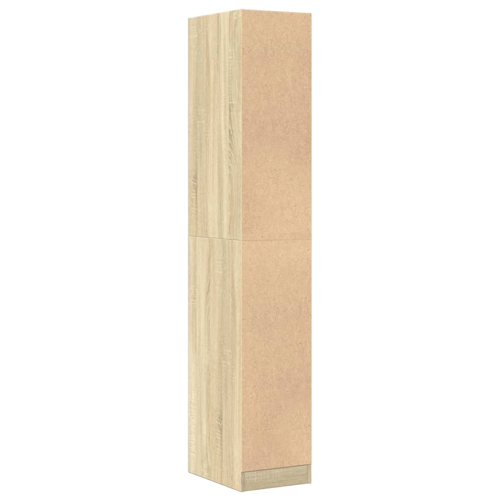 apotekerskab 30x41x174,5 cm konstrueret træ sonoma-eg