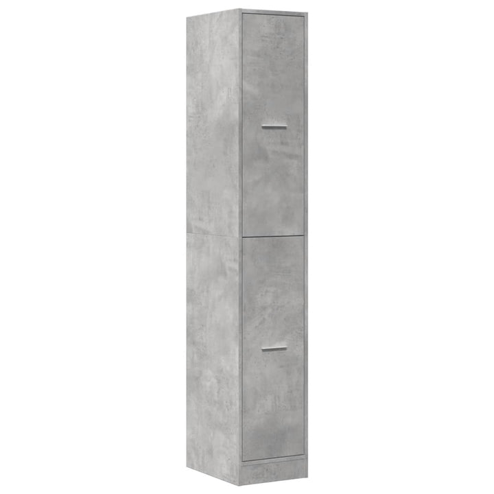 apotekerskab 30x41x174,5 cm konstrueret træ betongrå