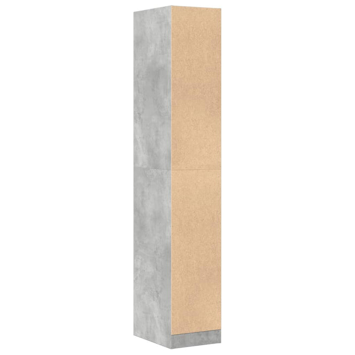 apotekerskab 30x41x174,5 cm konstrueret træ betongrå