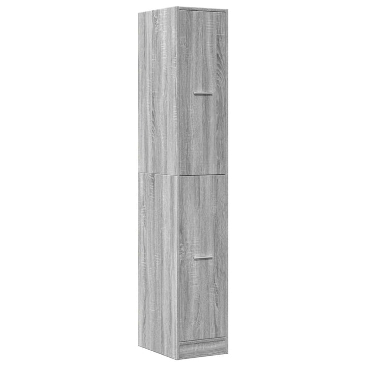apotekerskab 30x41x174,5 cm konstrueret træ grå sonoma-eg
