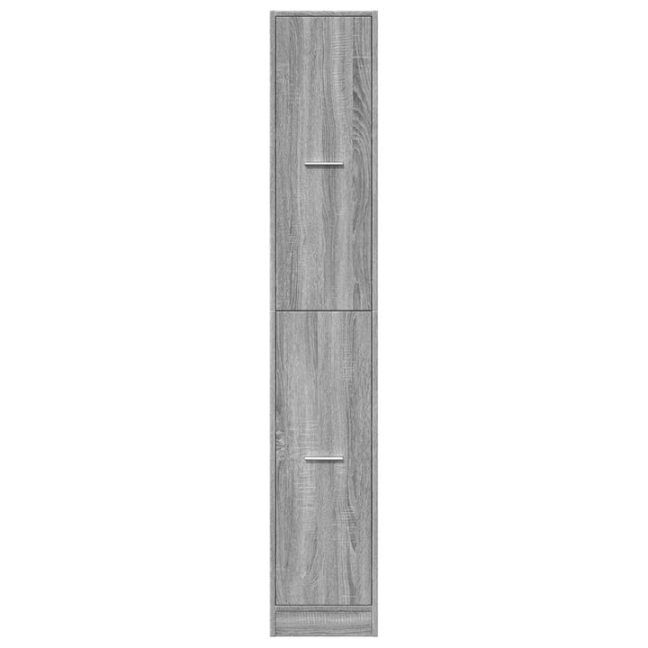 apotekerskab 30x41x174,5 cm konstrueret træ grå sonoma-eg