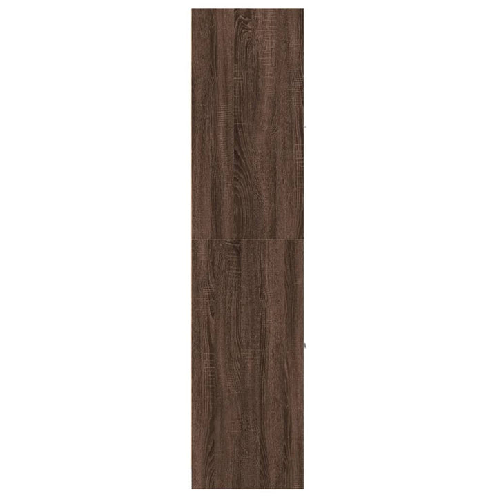 apotekerskab 30x41x174,5 cm konstrueret træ brun egetræsfarve