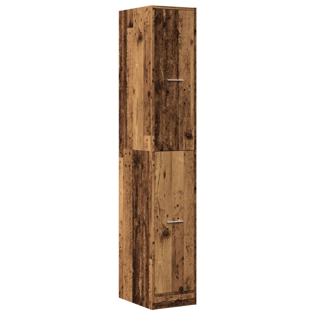 apotekerskab 30x41x174,5 cm konstrueret træ gammelt træ-look