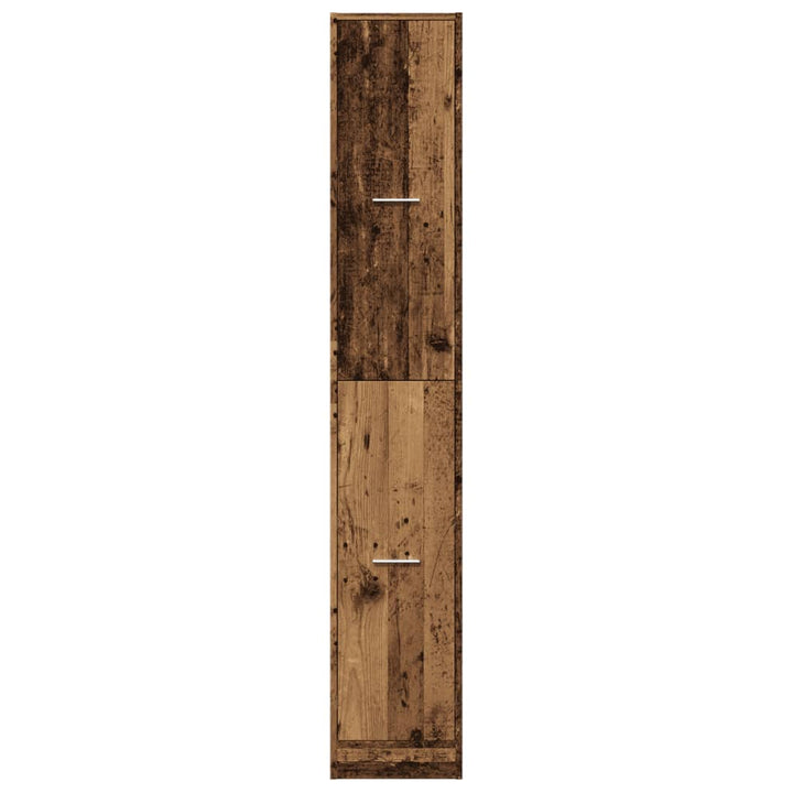 apotekerskab 30x41x174,5 cm konstrueret træ gammelt træ-look