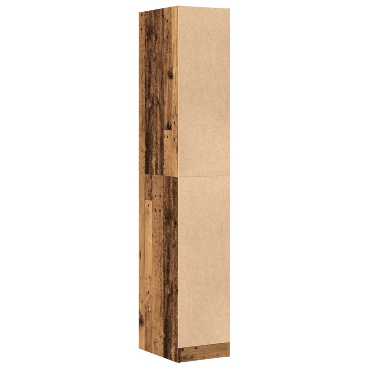apotekerskab 30x41x174,5 cm konstrueret træ gammelt træ-look
