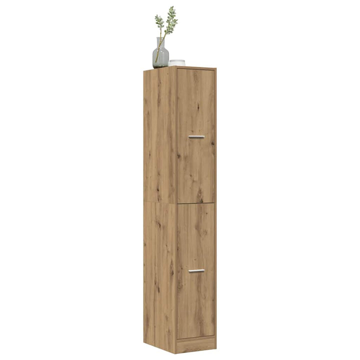 apotekerskab 30x41x174,5 cm konstrueret træ egetræsfarve