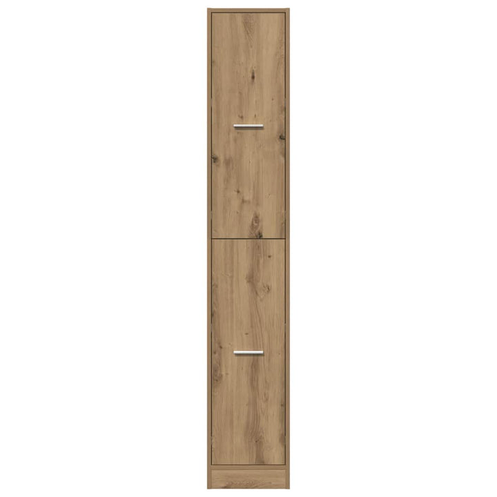 apotekerskab 30x41x174,5 cm konstrueret træ egetræsfarve