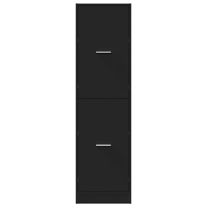 apotekerskab 40x41x144,5 cm konstrueret træ sort