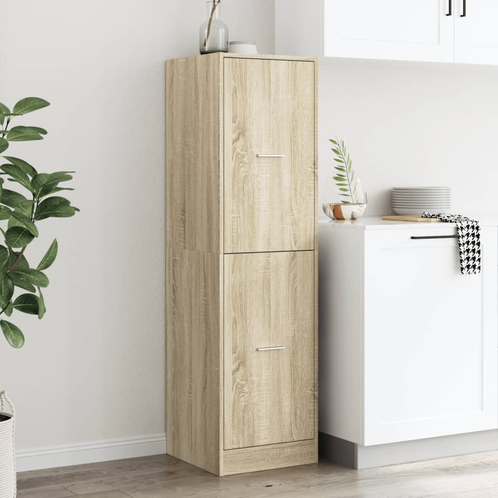 apotekerskab 40x41x144,5 cm konstrueret træ sonoma-eg