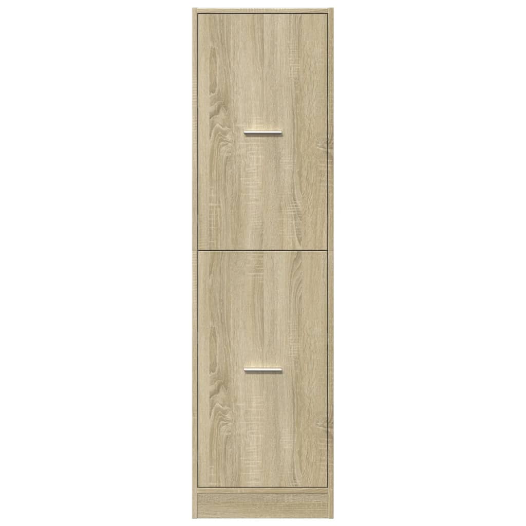 apotekerskab 40x41x144,5 cm konstrueret træ sonoma-eg