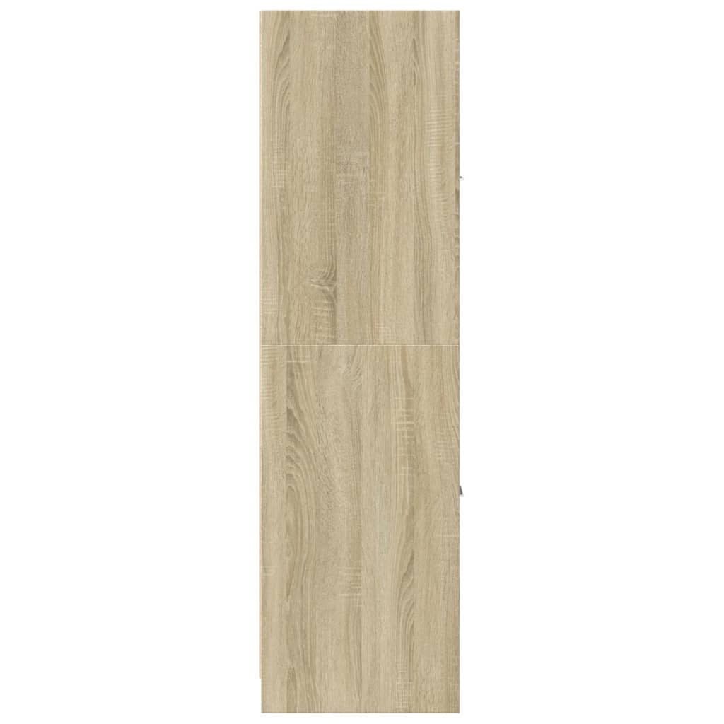 apotekerskab 40x41x144,5 cm konstrueret træ sonoma-eg