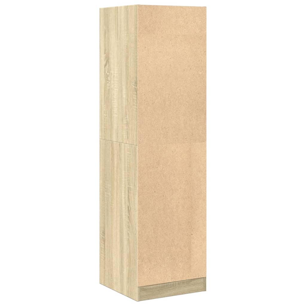 apotekerskab 40x41x144,5 cm konstrueret træ sonoma-eg