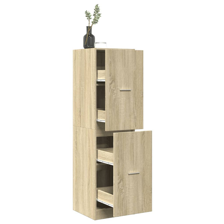 apotekerskab 40x41x144,5 cm konstrueret træ sonoma-eg