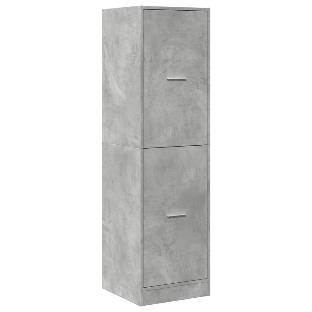 apotekerskab 40x41x144,5 cm konstrueret træ betongrå