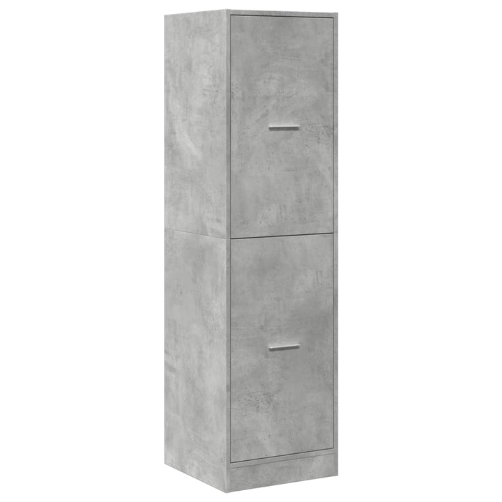 apotekerskab 40x41x144,5 cm konstrueret træ betongrå