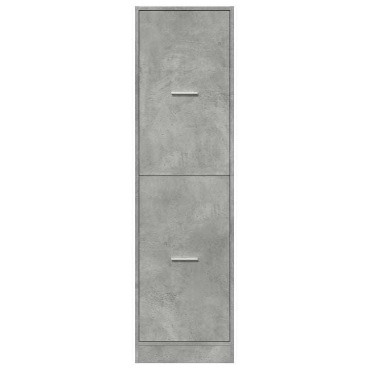 apotekerskab 40x41x144,5 cm konstrueret træ betongrå