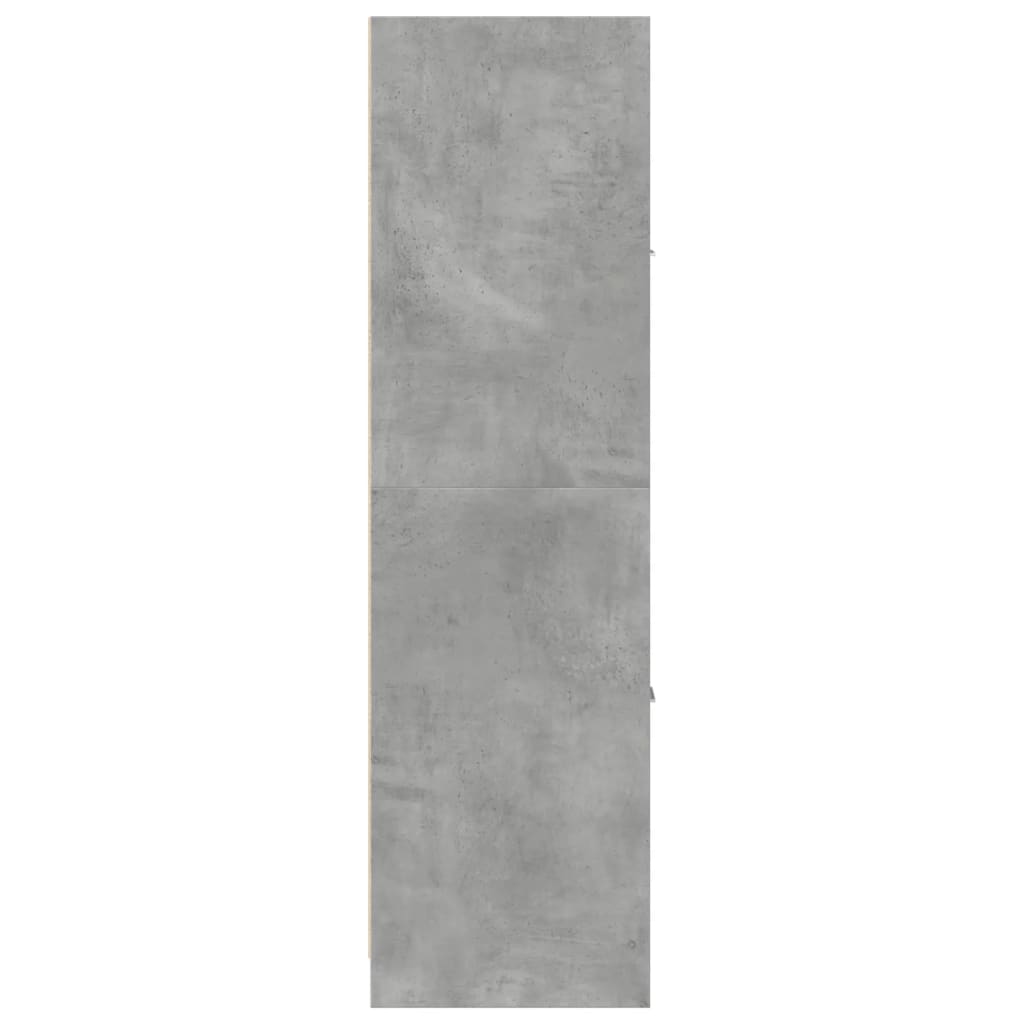 apotekerskab 40x41x144,5 cm konstrueret træ betongrå
