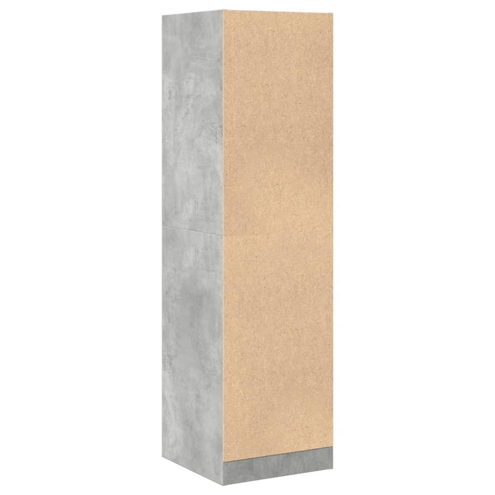 apotekerskab 40x41x144,5 cm konstrueret træ betongrå