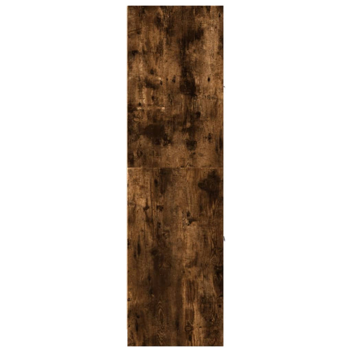 apotekerskab 40x41x144,5 cm konstrueret træ røget egetræsfarve