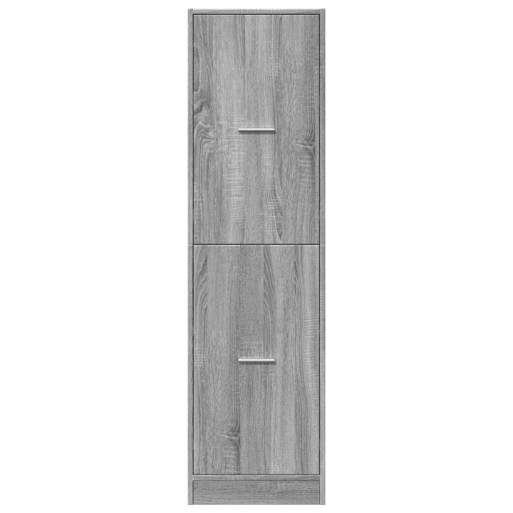 apotekerskab 40x41x144,5 cm konstrueret træ grå sonoma-eg
